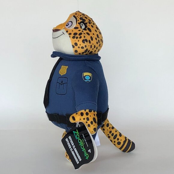Disney Zootopia New w/Tag Officer Clawhauser 10-Inch Plush Stuffed Animal - Picture 7 of 11